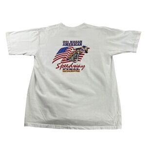 Vintage 1991 Nissan American Speedway Final Long Beach T Shirt XL Oneita USA 90s